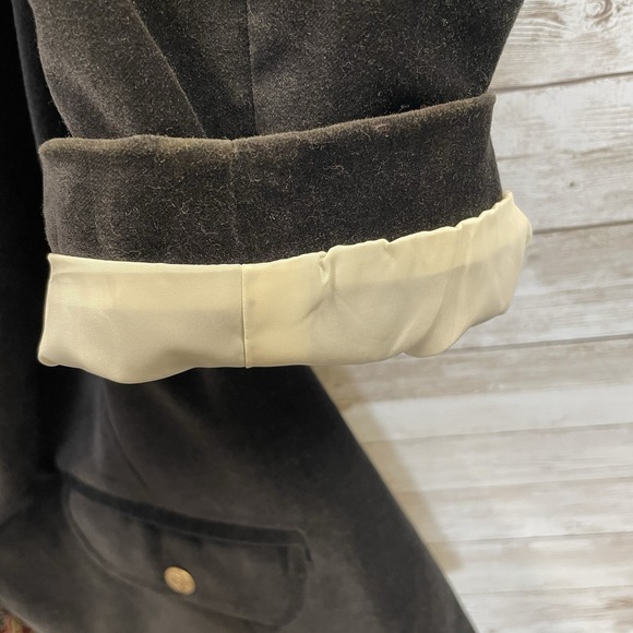 Vintage Old Navy Womens XXL Blazer Black Velvet Red Paisley Lining Academia Y2K - Picture 15 of 15